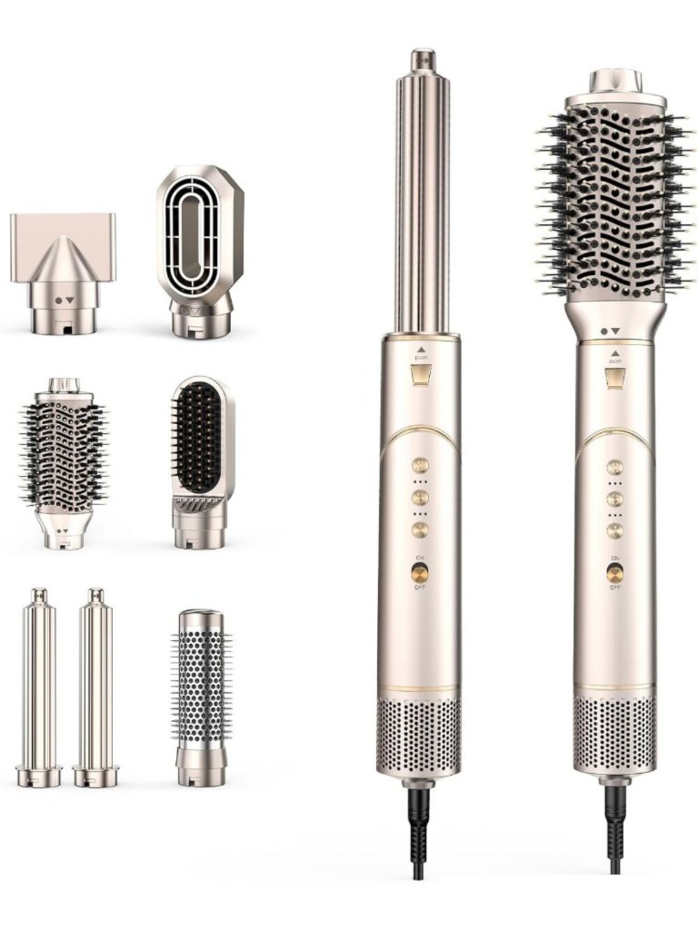 7-in-1 High-Speed Hair Dryer Brush, Auto Wrap Curls, Fast Drying & Frizz-Free